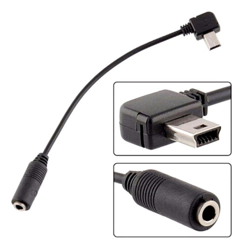 Cabo Mini Usb Gopro Adaptador Para Microfone Mic Gopro 3,+,4