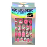 Uñas Autoadhesivas Press On Nail Art Thelma Y Louise 24u Color Unicornio