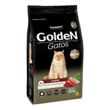 Ração Golden Para Gatos Adultos Castrados Sabor Carne 10kg