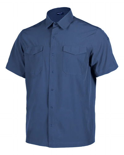 Camisa Tactica Escoltas Maxtacs Urban Elastx Azul Marino