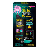 Kit Shampoo Condicionador Santo Black Poderoso Vitay + Novex