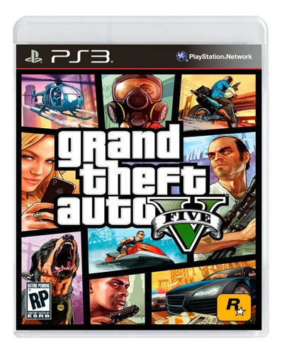 Grand Theft Auto V Rockstar Games Ps3 Físico Seminovo Gta V