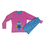 Pijama Infantil Menina Manga Longa Lupo