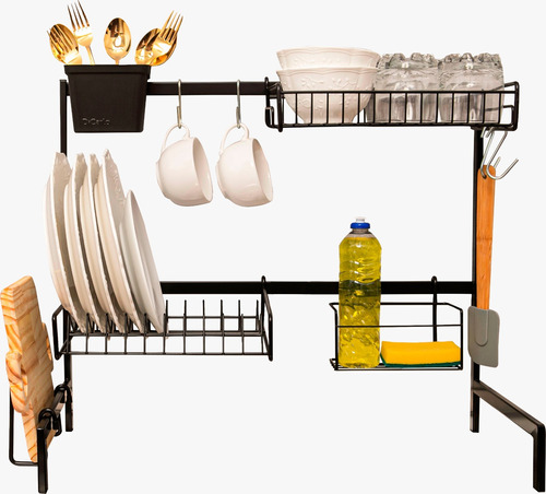 Cozinha Suspensa Modular Autosustentável Escorredor 20 Peças