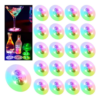 20 Pegatinas Para Botellas Posavasos Luces Taza Tapete Led | MercadoLibre