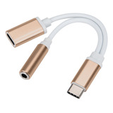 Splitter Y Usb-c = Carga + Fone Microfone P2