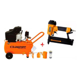 Compresor Aire Lusqtoff 50 Litros Lts 2.5hp+ Kit+ Engrampa