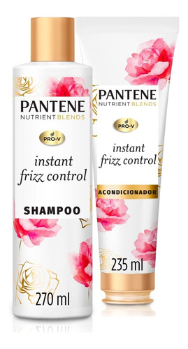 Kit Shampoo + Acondicionador Pantene Instant Frizz Control