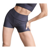 Calza Corta Short De Morley Lycra Cintura Ancha - Mujer