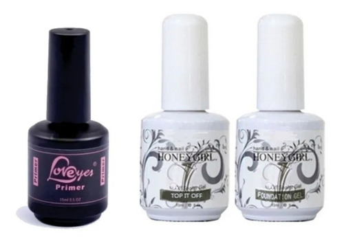 Set Base - Top - Primer. Manicure 