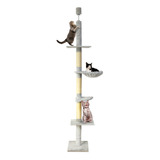 Árbol Vertical Para Gatos Con Altura Ajustable Suelo Techo