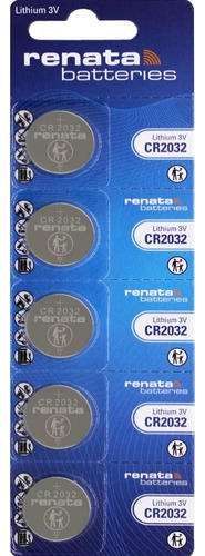 Pilas Boton Cr2032 Renata Blister 5 Unidades