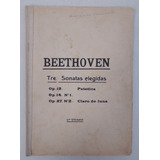 Partitura Beethoven, Tres Sonatas Elegidas 2do Tomo