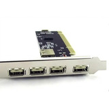 Placa Pci 5 Portas Usb 2.0 Dp-52 Para Pc Gamer Desktop Nova