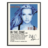 Poster Britney Spears Album Tracklist In The Zone 120x80