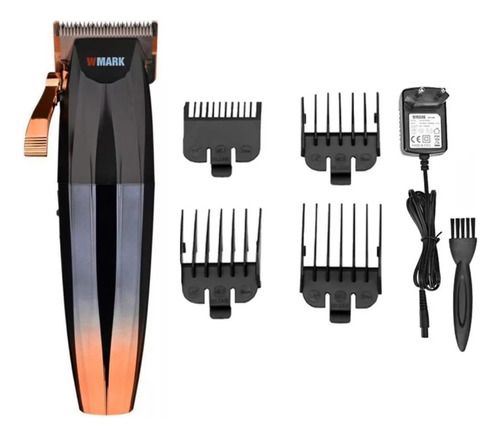 Kit 2 Máquina De Cortar Cabelo Wmark Ng 222 Prata E Dourada