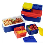 Lonchera Portavianda Bloques Contenedor Lunch Box Libre Bpa