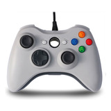 Joystick Xbox 360 Con Vibración Cable Color Blanco - Ps