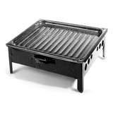 Brasero De Mesa Enlozado 35x25cm Parrilla Lozafer