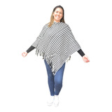 Poncho Feminino Tricot Blusa Barato Kimono Lã Xale Inverno