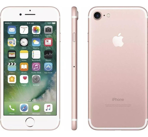 Celular iPhone 7 32gb 2gb Ram 12mp 7mp Apple Nfc Rose Gold