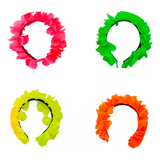 Vinchas X12 Fluor Con Petalos De Cotillon Eventos Yjo601