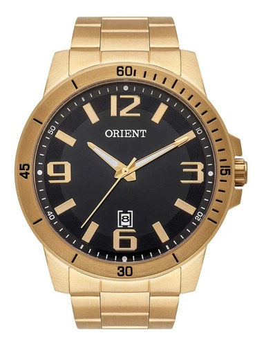 Relógio Orient Sport Dourado Masculino Prova D'água Mgss1234