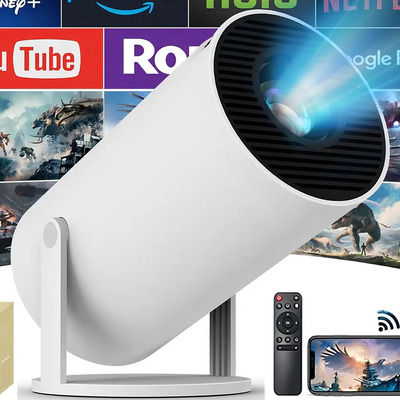 Mini Proyector Hy300 Pro Luminea Profesional 1080p 4k Wifi 12000lm Color Blanco Portátil Smart Tv | Envío gratis