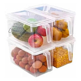 4 Caja Organizadora Para Refrigerador Cocina