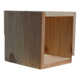 Cubo Estante Madera Pino 20x20x20 Cm Muebles Especiales