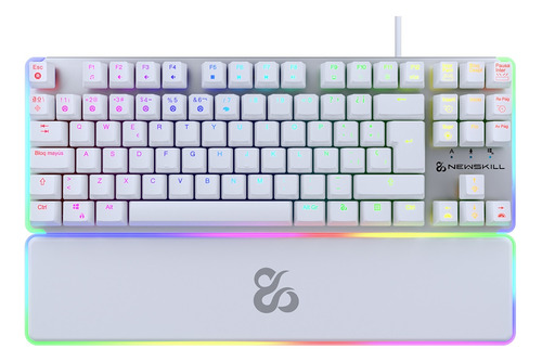 Teclado Gm Gungnyr Pro Ivory Rgb Switch Gateron Red Newskill