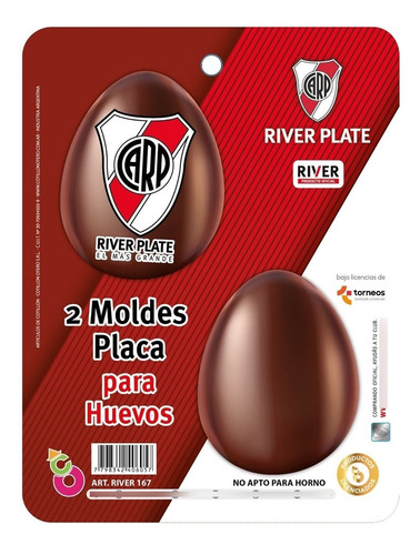 Set 2 Moldes Placa Huevo River Plate Pascuas - Cc 