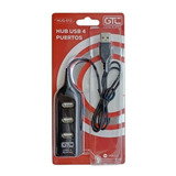 Hub Usb 4 Puertos Multiplicador Adaptador Switch Con Cable 