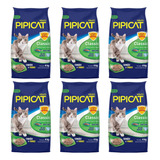 Areia Sanitária Para Gato Kelco Pipicat Classic 4kg 6 Pct