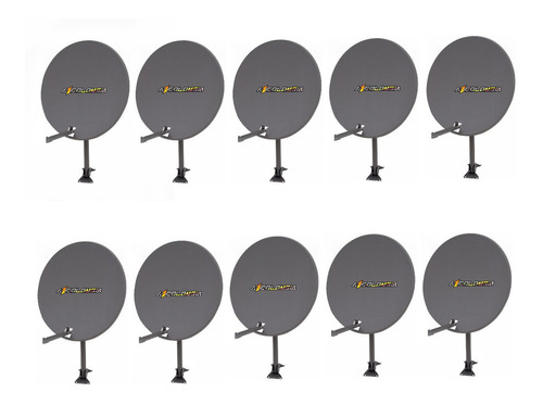 Kit 10 Antenas Satelitales Para Claro - Movistar - Clickhd  