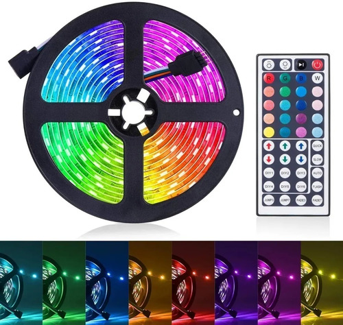 Cinta Led Rgb Multicolor Con Control Grande 44 Teclas