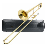 Eastrock Trombone Bb Tenor Slide Gold Trombone Brass Musi