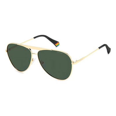 Lentes De Sol Polaroid Unisex 205694j5g61uc Dorado Color Gold Color de la lente Verde Color del armazón Gold Diseño Ocean | Meses sin interés