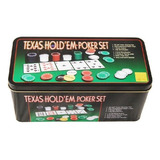 Set De Poker Texas Holdem 200 Fichas Set Caja