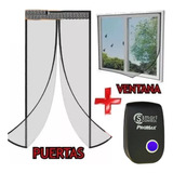 Puerta Mosquitero Magentica + Cortina Ventana + Repelente 