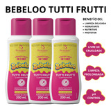 Kit Com 3 Sabonete Íntimo Limpeza Suave Bebeloo Tutti Frutti