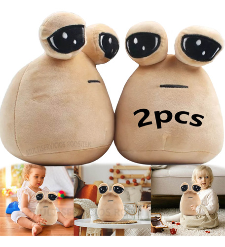 Pou Peluche Alien Casa De Muñecas Regalos Juguetes 2pcs