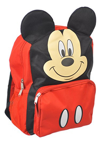 Mochila Big Smiles De Mickey Mouse, Color Rojo, Talla Única