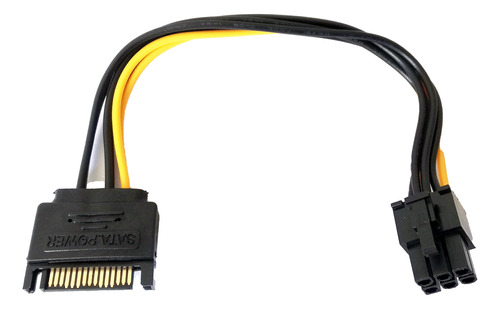 Cable Adaptador Sata Hembra A 6pin Macho 12v Vgas (1 Unid)