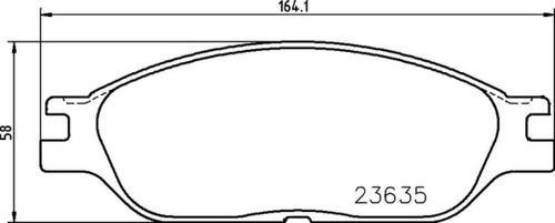 Pastilla Frenos Delantera Ford Windstar 1999-2003 7674 Foto 3