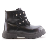 Botas Botinetas Nena Plumitas 3549 Comodas Estrellas Cshoes