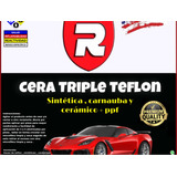 Cera Líquida Triple Teflon Automotriz Cerámica Carnauba 20 L