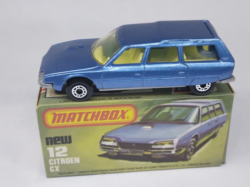 Matchbox N° 12 Citroen Cx   Made In England De 1979