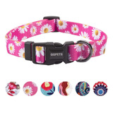 Qqpets Collar Suave Ajustable Para Perro: Estampado De Flore