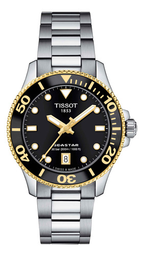 Reloj Tissot Seastar 1000  Acero Dorado